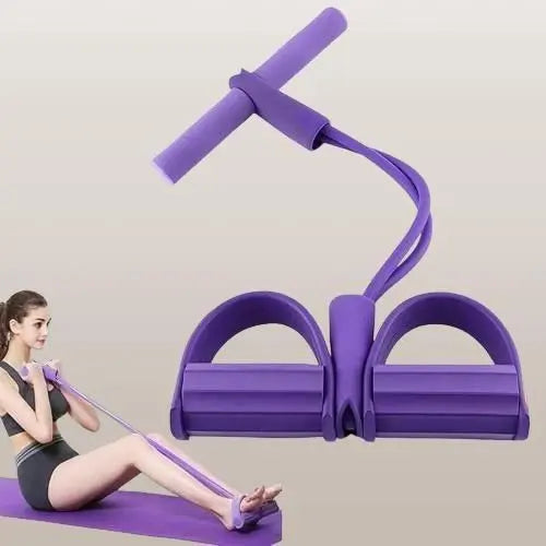 Yoga Pedal Resistance Band — Full Body Stretching & Fitness Puller for Home Workout