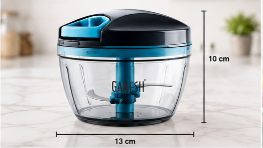 Ganesh Wonder Chopper 470ml — Sharp Stainless Steel Vegetable Cutter