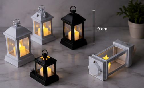 Classic LED Flameless Lantern Candle Lights for Home Decor — Pack of 24