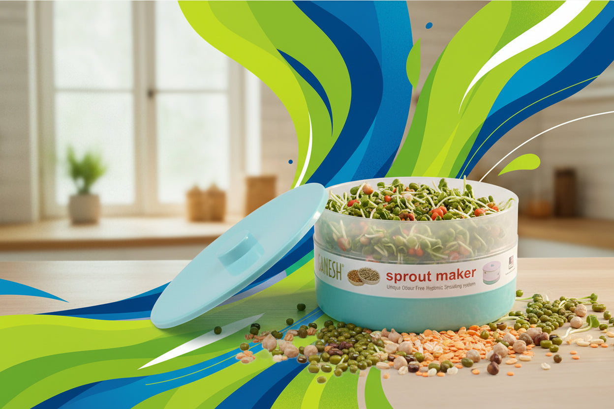 8109 Ganesh Sprout Maker Bean Bowl (1800 Ml)